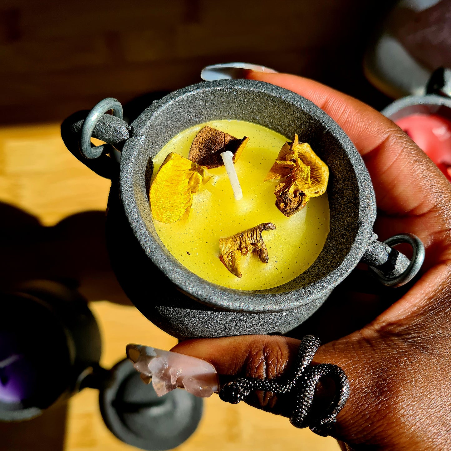 Cauldron Smudge Candles.