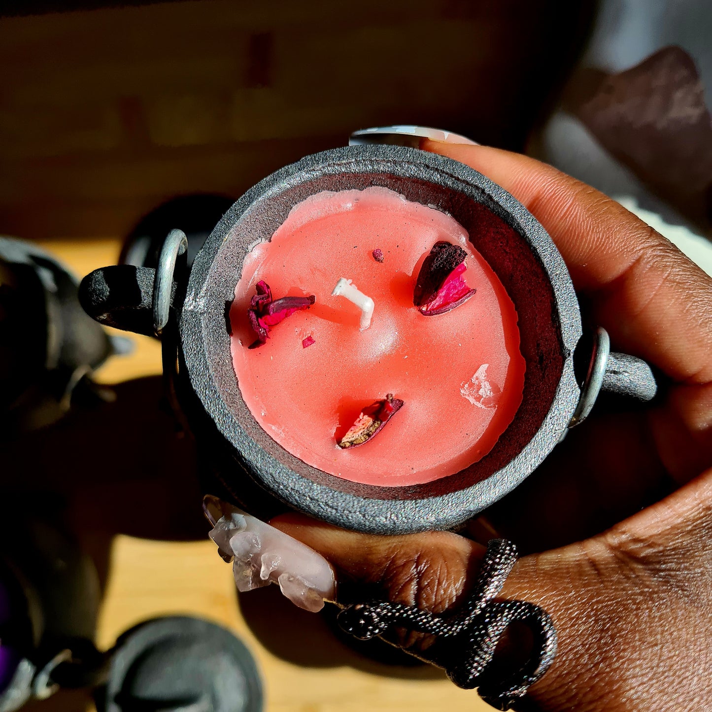 Cauldron Smudge Candles.