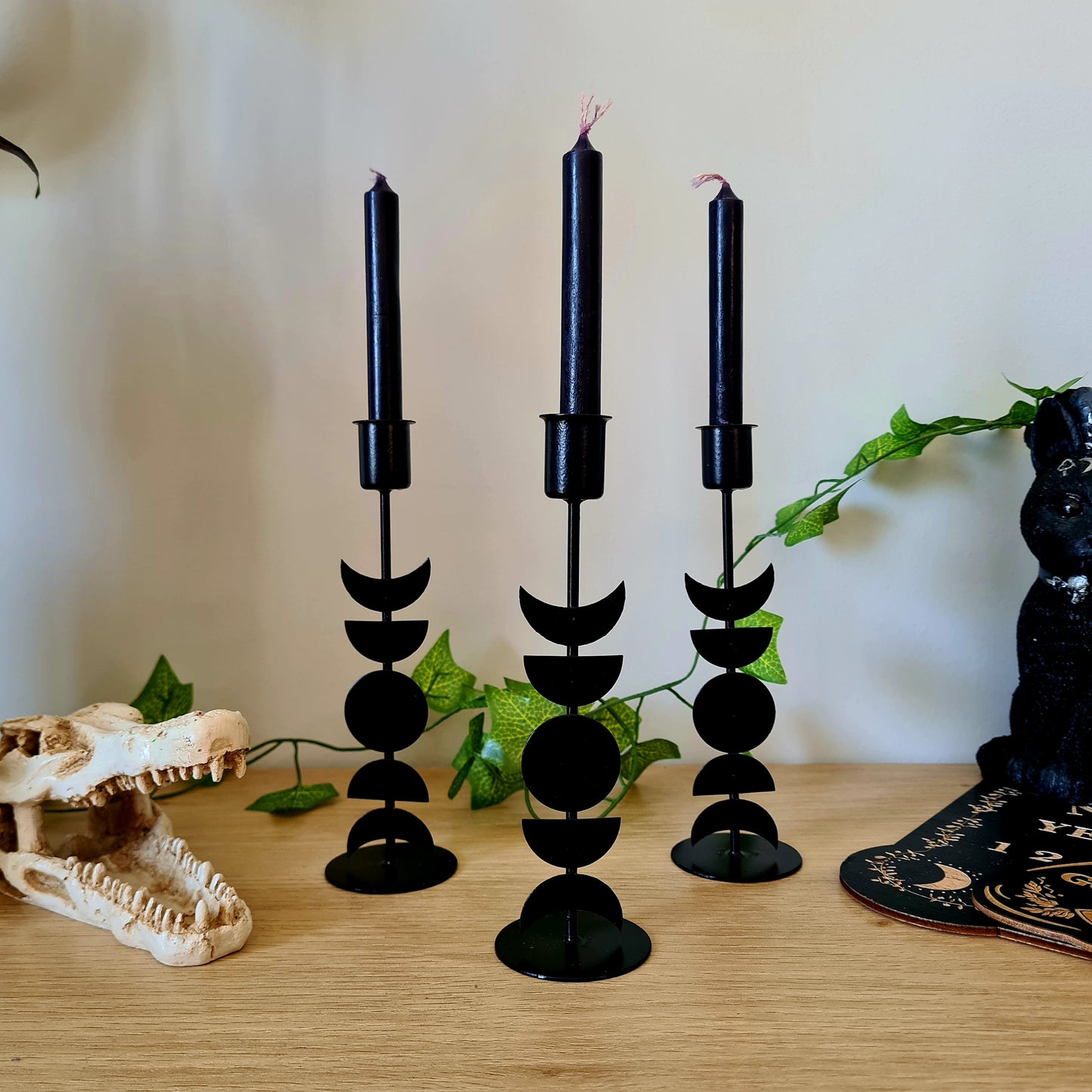 Moon Phases Candle Holder