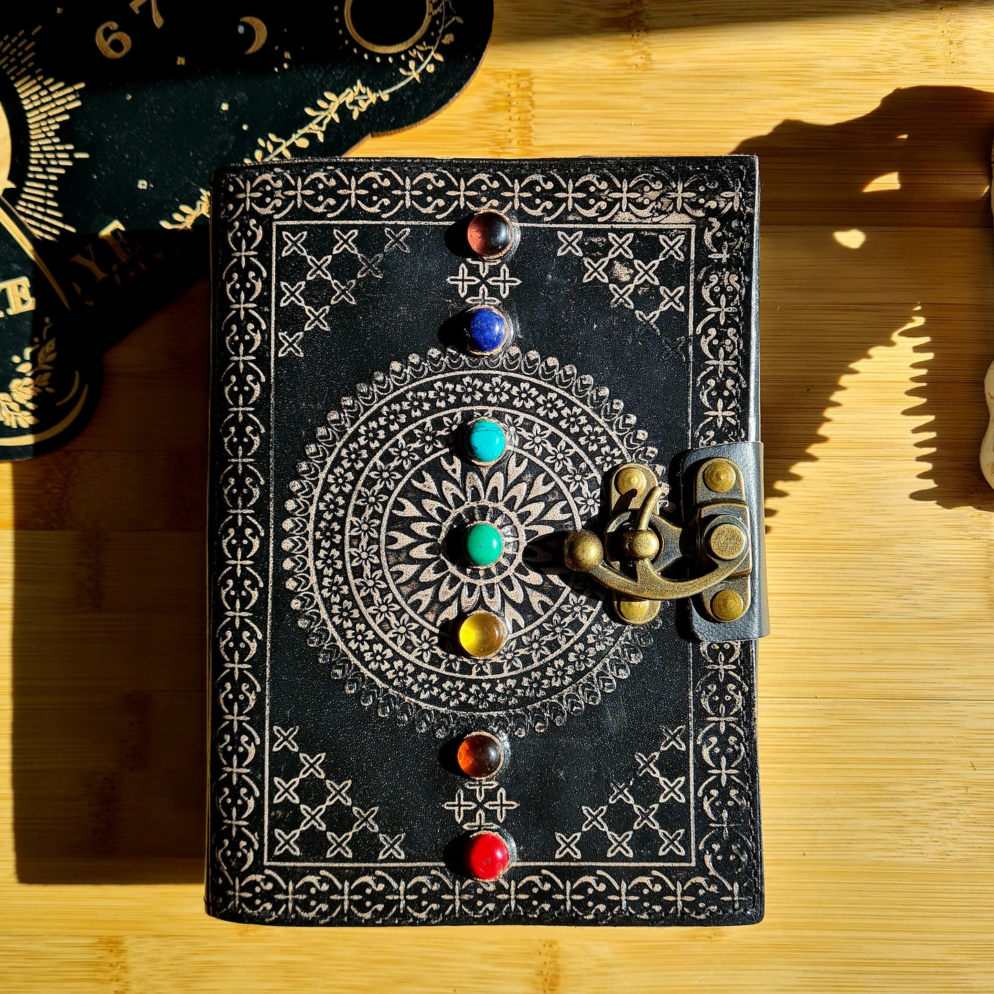 Chakra Leather Journal