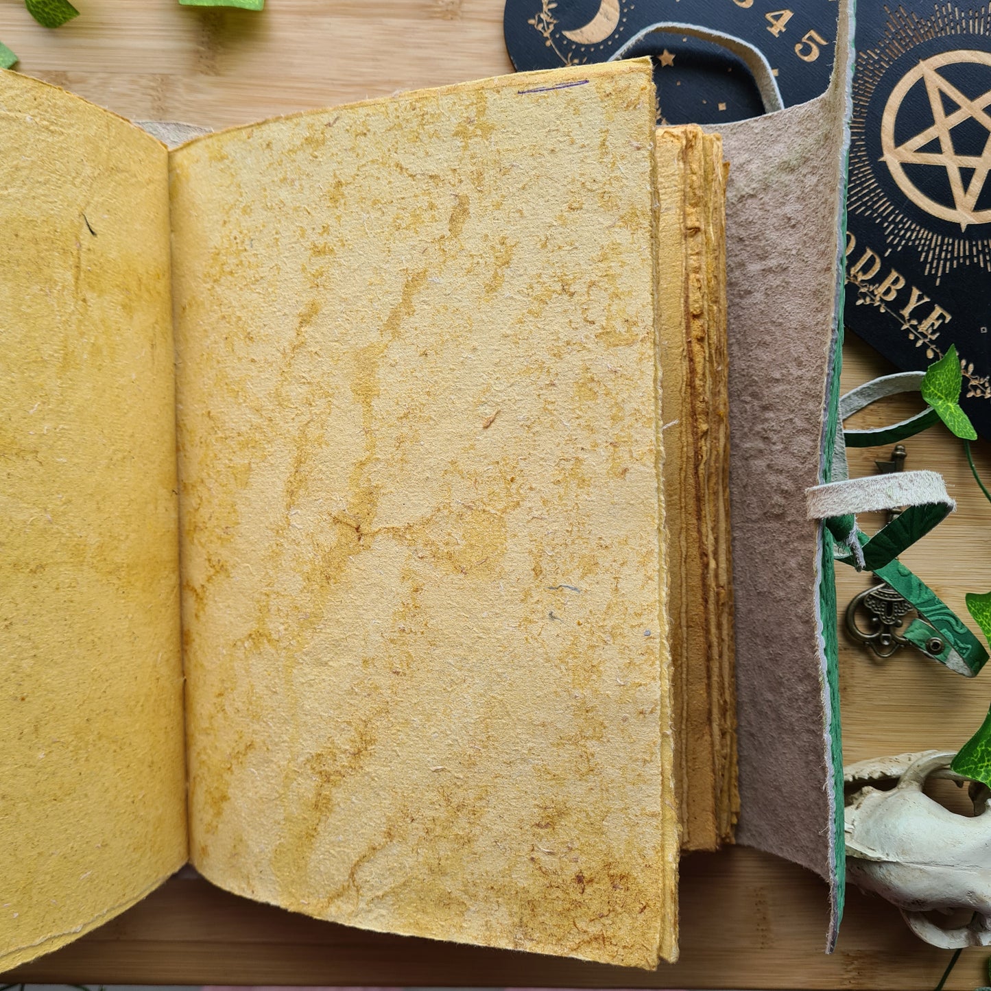 Green Witch Leather Journal