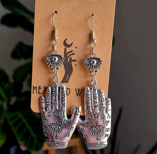 Bohemian Hand Of Hamsa Earrings