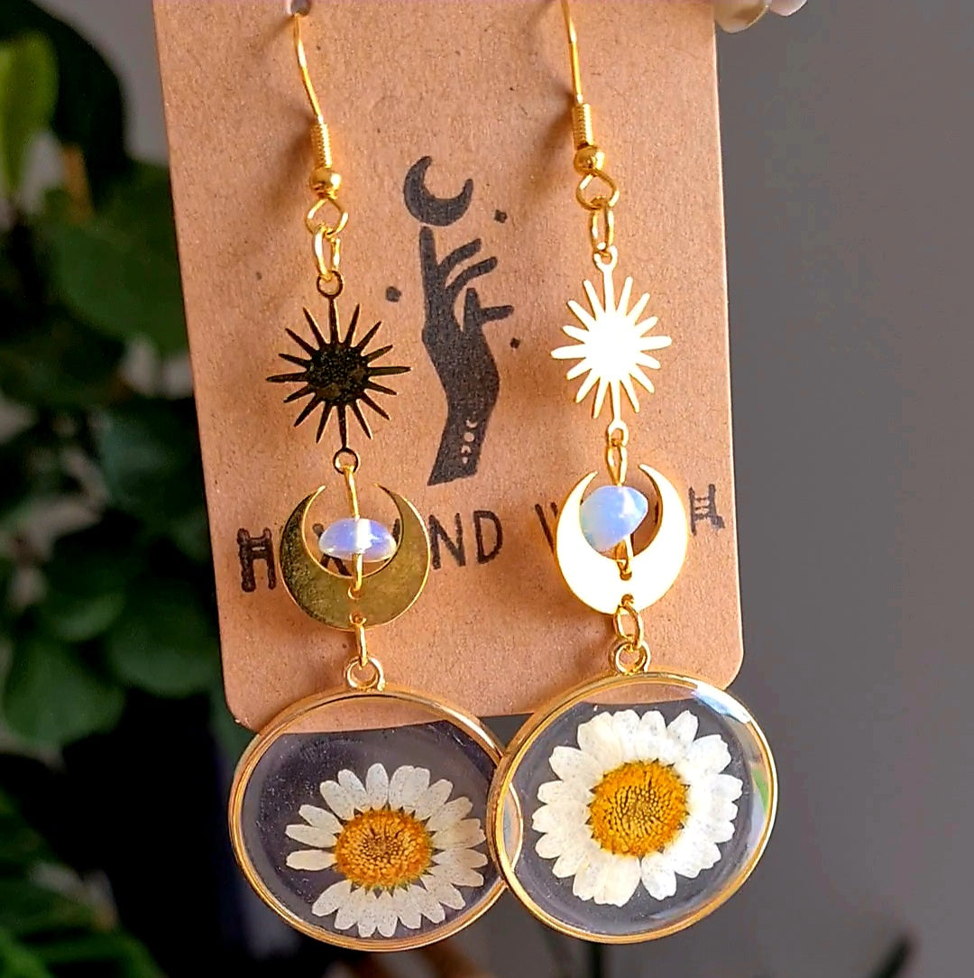 Daisy Flower Earrings